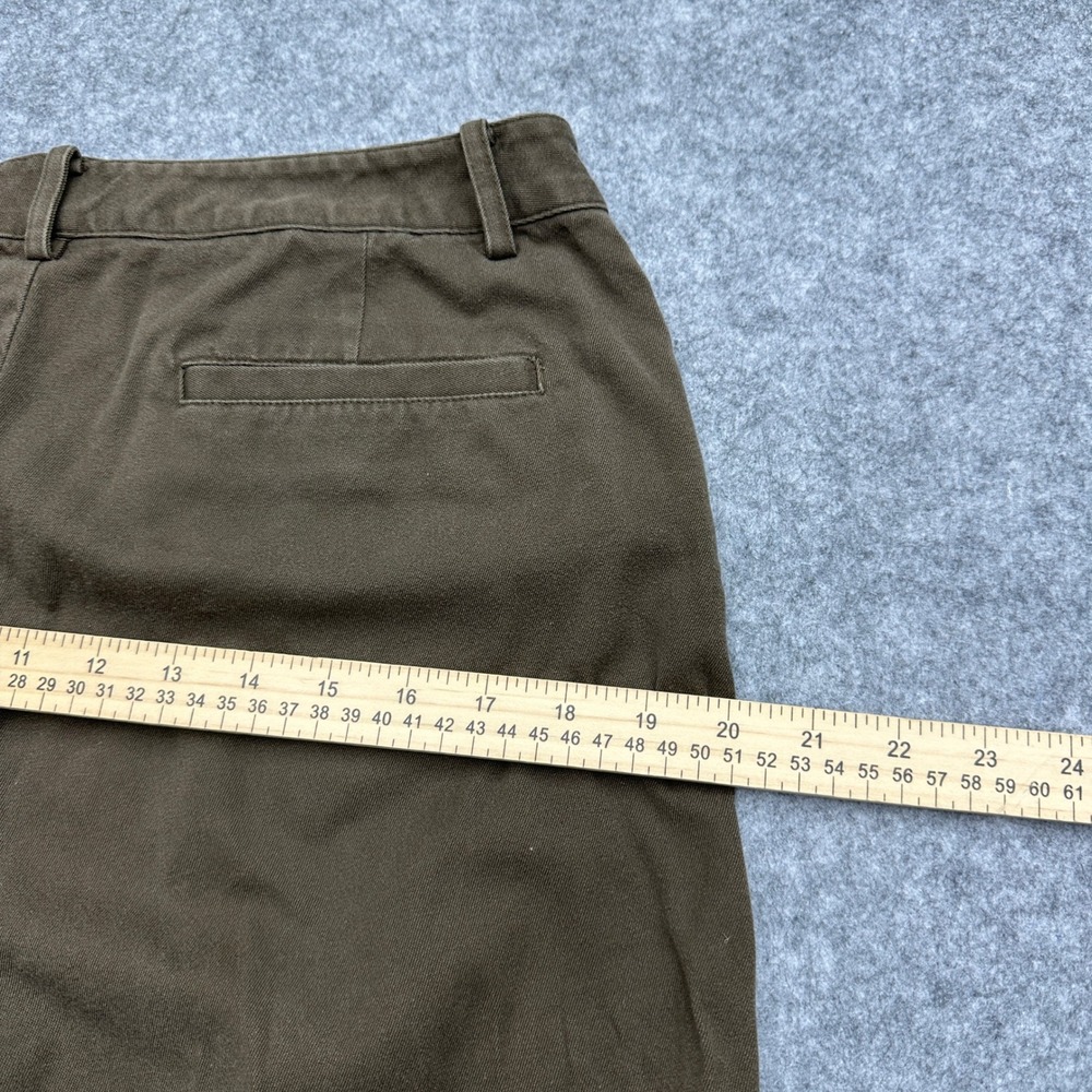 Lauren Ralph Lauren Womens 8 Brown Straight Leg Stretch Cotton Trousers Office - Picture 8 of 11